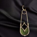 Серьги-броши Фибула золото