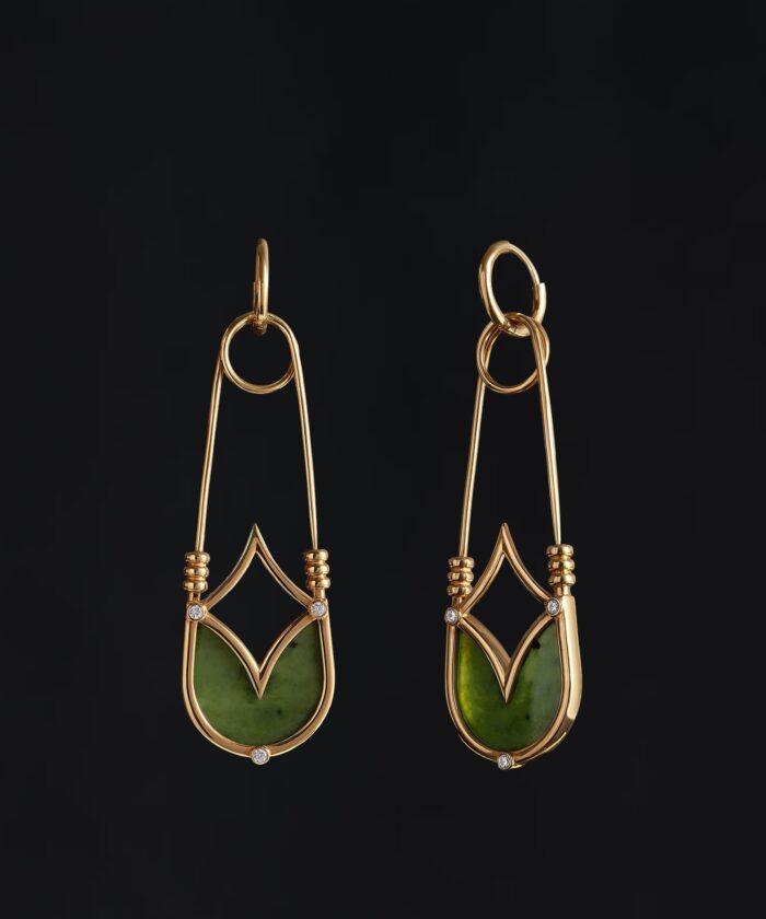 Серьги-броши Фибула серебро