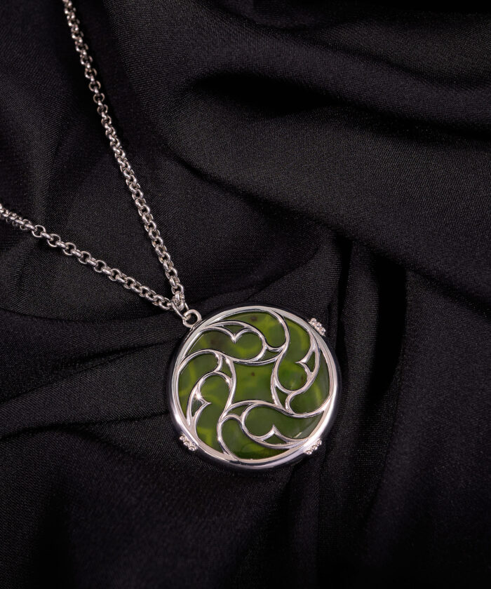 Витраж белое золото